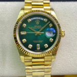 Rolex Day-Date M128238-0069 Yellow Gold EW Factory Gradual Green Dial