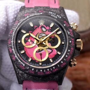 Rolex Daytona Cosmos Chronograph Carbon Fiber Edition Pink Exploded Dragon Dial
