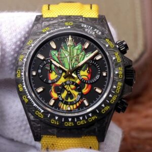 Rolex Daytona Cosmos Chronograph Carbon Fiber Edition Color Skull Dial