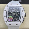 Richard Mille RM011-FM KV Factory White Ceramic Skeleton Dial