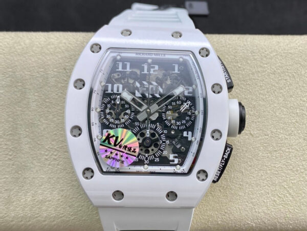 Richard Mille RM011-FM KV Factory White Ceramic Skeleton Dial