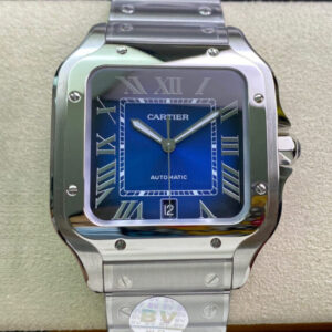 Cartier De Santos WSSA0013 BV Factory Blue Dial
