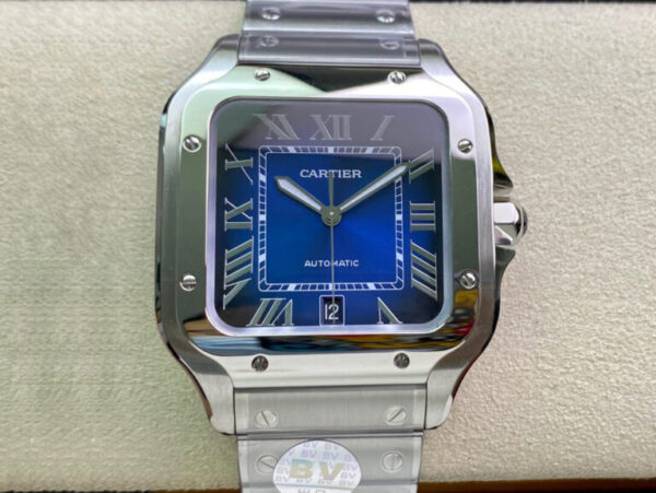 Cartier De Santos WSSA0013 BV Factory Blue Dial