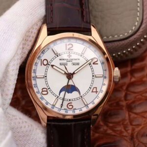 Vacheron Constantin FiftySix Day-Date 4000E/000R/B438 18K Rose Gold White Dial
