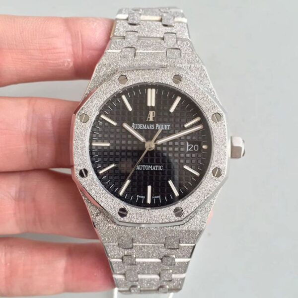 Audemars Piguet Royal Oak Frosted Gold 37MM 15454 OM Factory Black Dial