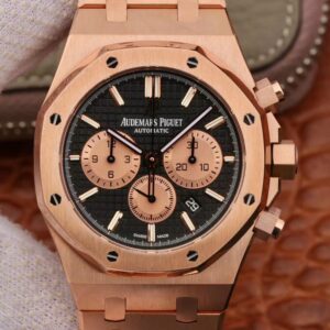 Audemars Piguet Royal Oak Chronograph 18K Rose Gold 26331OR.OO.1220OR OM Factory Black Dial