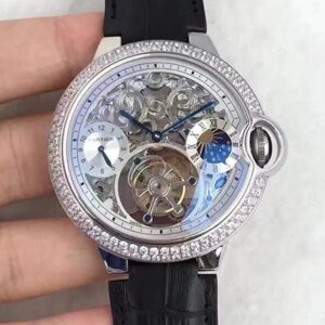 Ballon Bleu De Cartier Tourbillon Silver Dial