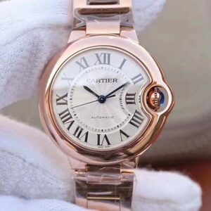 Ballon Bleu De Cartier Ladies 33MM W6920068 V9 Factory White Textured Dial