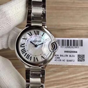 Ballon Bleu De Cartier W6920084 33MM V6 Factory Silver Dial