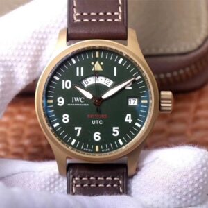IWC Pilot Spitfire UTC MJ271 IW327101 ZF Factory Green Dial