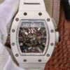 Richard Mille RM011 Chronograph KV Factory White Hollow Dial