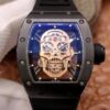 Richard Mille RM052-01 ZF Factory Black Ceramic Rose Gold Skull Dial