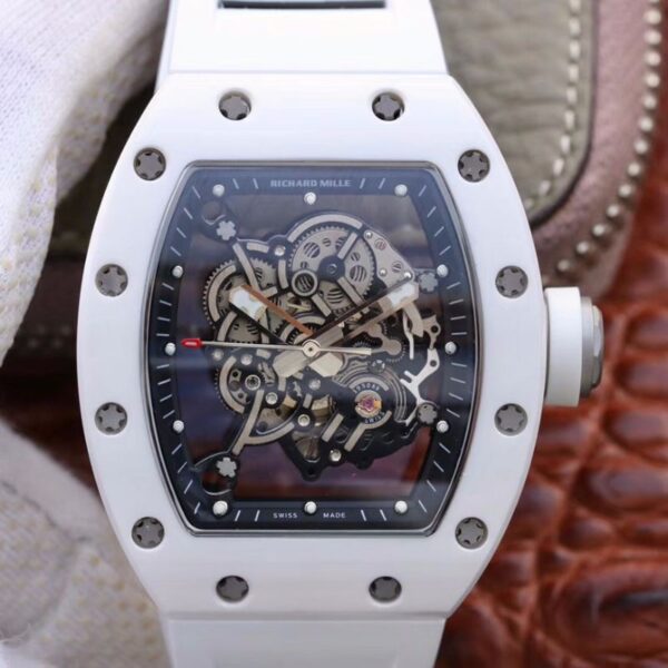 Richard Mille RM055 White Ceramic Skeleton Dial KV Factory V2