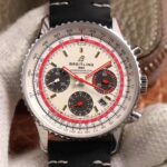 Breitling Navitimer 1 B01 Chronograph 43 TWA Edition AB01219A1G1X1 V9 Factory Silver Dial