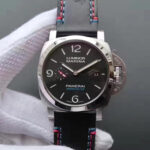 Panerai Luminor Marina 1950 PAM727 Americas Cup 2017 ZF Factory Black Leather Strap Black Dial