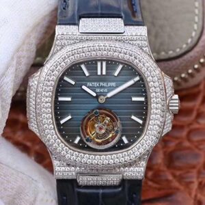 Patek Philippe Nautilus Jumbo 5711 Tourbillon Blue Dial R8 Factory