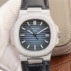 Patek Philippe Nautilus Jumbo 5719/1G-001 KM Factory Blue Dial