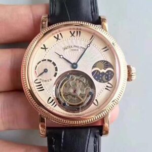 Patek Philippe Moonphase Tourbillon 18K Rose Gold Dial
