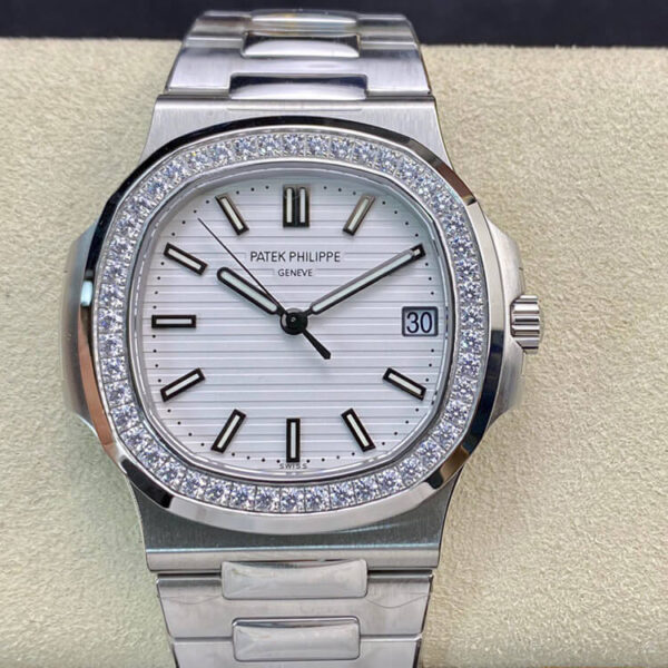 Patek Philippe Nautilus 5713/1G-010 PPF Factory V4 White Dial