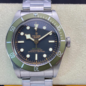 Tudor Heritage Black Bay Green Harrods Special Edition 79230G ZF Factory Black Dial