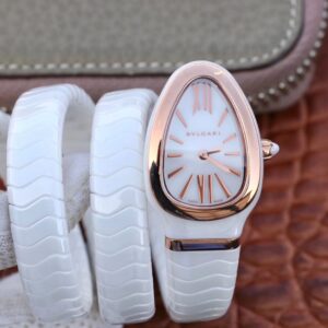 Bvlgari Serpenti Spiga Watch 102886 BV Factory Rose Gold No Diamond