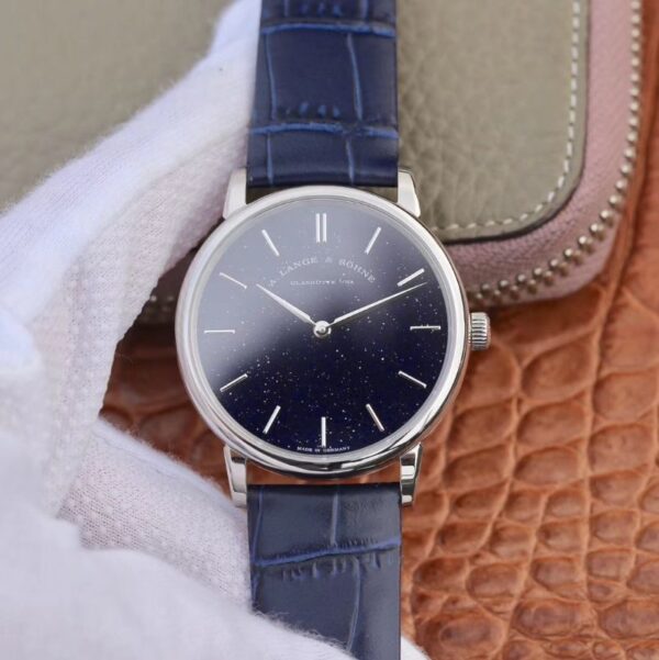 A. Lange & Sohne Saxonia Thin Gold-flux-coated Dial In Copper-blue 205.086 SV Factory