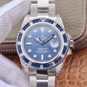 Rolex Submariner Date 116619LB Diamond Customized Edition GS Factory Blue Dial