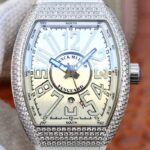 Franck Muller Vanguard V45.SC.DT.D.NBR.CD.5N.NR Silver Dial