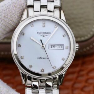 Longines Flagship Double Calendar L4.899.4.12.602 GK Factory White Dial