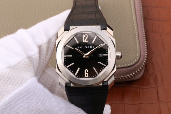 Bvlgari Octo 101964 BGO41BSLD Black Dial Replica Watches - Luxury Replica