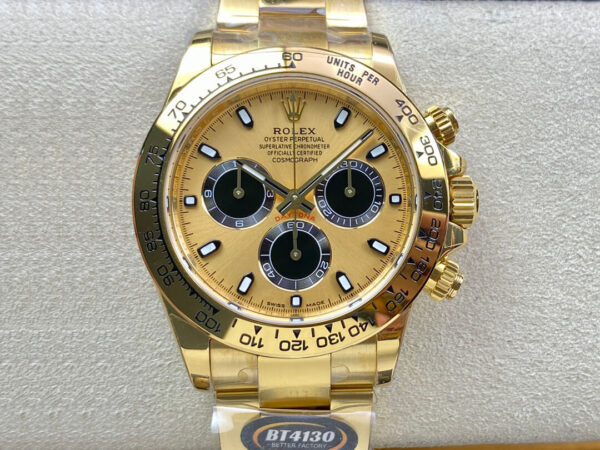 Rolex Daytona M116508-0014 BT Factory Gold Case Replica Watches - Luxury Replica