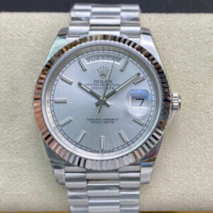 Rolex Day Date Stainless Steel EW Factory | US Replica - 1:1 Top quality replica watches factory, super clone Swiss watches.