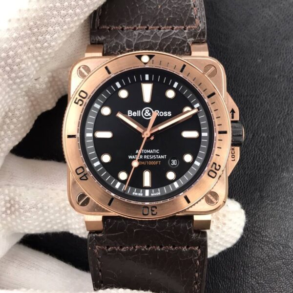 Bell & Ross BR0392-D-BL-BR/SCA Black Dial | US Replica - 1:1 Top quality replica watches factory, super clone Swiss watches.