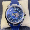 Omega Seamaster Aqua Terra GMT Worldtimer 220.12.43.22.03.001 VS Factory Rubber Strap Replica Watches - Luxury Replica