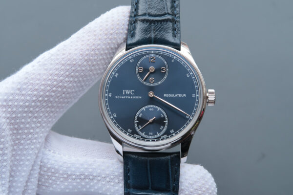 IWC Portugieser IW544401 YL Factory Blue Strap Replica Watches - Luxury Replica