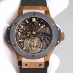 Hublot Big Bang Hollow Tourbillon Grey Bezel Replica Watches - Luxury Replica