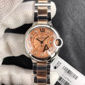 Ballon Bleu De Cartier 33MM V6 Factory Stainless Steel Strap Replica Watches - Luxury Replica