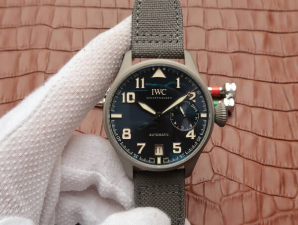 IWC Pilot IW500909 MKS Factory Grey Strap Replica Watches - Luxury Replica
