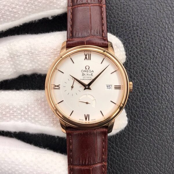 Omega De Ville 424.53.40.21.02.001 ZF Factory Stainless Black Strap Replica Watches - Luxury Replica