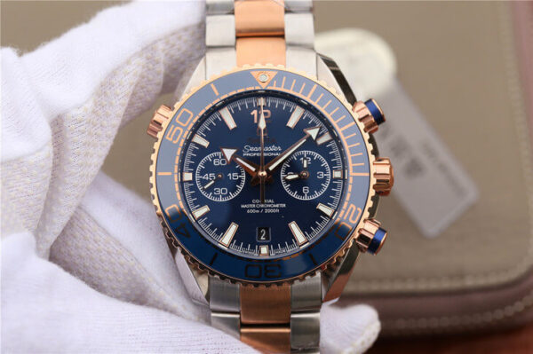 Omega Seamaster Ocean Planet 600M 215.20.46.51.03.001 OM Factory Stainless Steel Strap Replica Watches - Luxury Replica