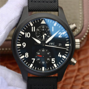 IWC Pilot TOP GUN IW389001 ZF Factory Black Strap Replica Watches - Luxury Replica