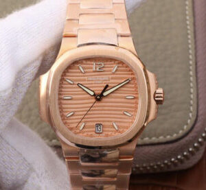 Patek Philippe Nautilus Ladies 7118-1R-010 PF Factory Stainless Steel Strap Replica Watches - Luxury Replica