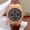 Audemars Piguet Royal Oak Perpetual Calendar 26574 JF Factory Brown Strap Replica Watches - Luxury Replica