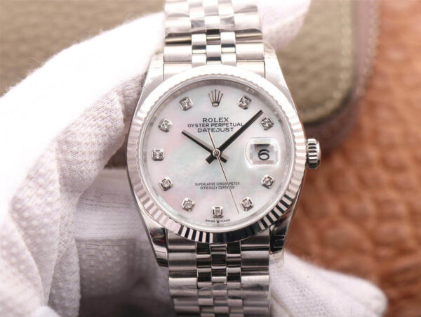 Rolex Datejust M126234-0019 EW Factory Stainless Steel Case Replica Watches - Luxury Replica