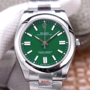 Rolex Oyster Perpetual M124300-0005 41MM EW Factory Green Dial Replica Watches - Luxury Replica