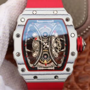 Richard Mille RM53-01 KV Factory Red Strap Replica Watches - Luxury Replica