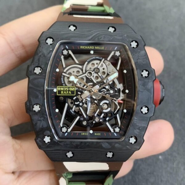 Richard Mille RM35-02 KV Factory Skeleton Dial Replica Watches - Luxury Replica