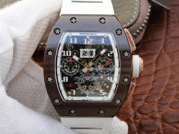 Richard Mille RM011 KV Factory Rubber Strap Replica Watches - Luxury Replica