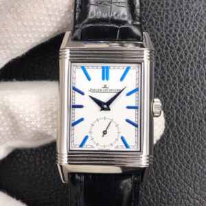 Jaeger LeCoultre Reverso Flip MG Factory Black Strap Replica Watches - Luxury Replica