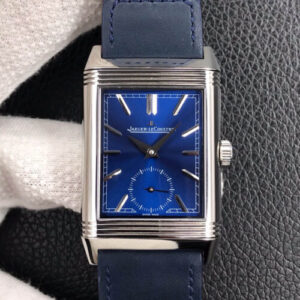 Jaeger LeCoultre Reverso Flip MG Factory Blue Strap Replica Watches - Luxury Replica